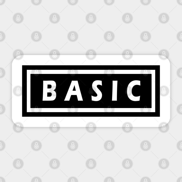 Basic Sticker by oberkorngraphic